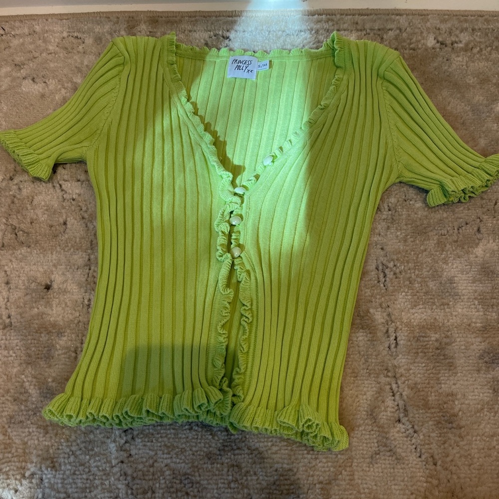 Princess Polly Green Cardigan - small/medium